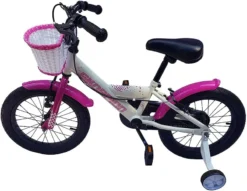 Skorpion Sally 16 Inch Wheel Kids Bike White Pink -Shimano Bike Store 1S16GPIa