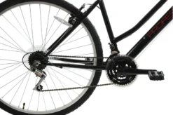 Professional Cross Women's Commuter Hybrid Bike Black And Red -Shimano Bike Store CROSS205