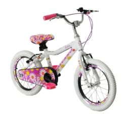 Salcano Daisy 16 Inch Wheel Kids Bike White