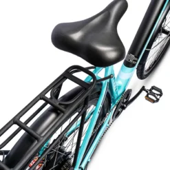 Ampere Deluxe Step Through 700c Wheel Electric Bike Blue -Shimano Bike Store DELUXE SB WEB204