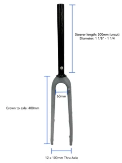 GT Grade 700c Gravel Fork - Raw Unpainted Finish 16 GT Grade 700c Gravel Fork - Raw Unpainted Finish -Shimano Bike Store F3031g