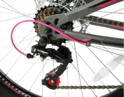 Ammaco Montana 24 Inch Wheel Kids Mountain Bike Grey -Shimano Bike Store MONTANA20GIRLSc