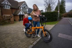 Estarli E20 Pro Electric Folding Bike Orange -Shimano Bike Store New20kid20seat 3