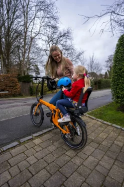 Estarli E20 Pro Electric Folding Bike Orange -Shimano Bike Store New20kid20seat 9 2