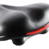 Ammaco Comfort Saddle With Reflector Black -Shimano Bike Store SA3186D