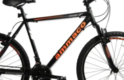 Ammaco Santos 26 Inch Wheel Mountain Bike Black And Orange -Shimano Bike Store SANTOS202