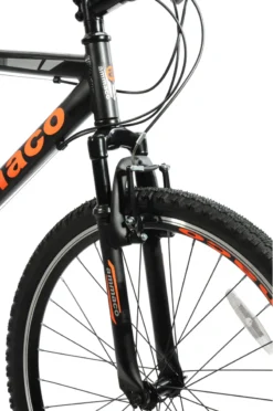 Ammaco Santos 26 Inch Wheel Mountain Bike Black And Orange -Shimano Bike Store SANTOS205
