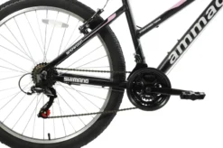 Ammaco Snowdon 24 Inch Wheel Kids Mountain Bike Black And Pink -Shimano Bike Store SNOWDON202202