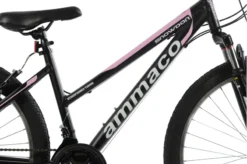 Ammaco Snowdon 24 Inch Wheel Kids Mountain Bike Black And Pink -Shimano Bike Store SNOWDON204202