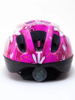 Raleigh Mystery Flowers LED Helmet Pink