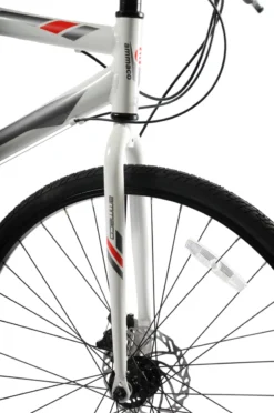 Ammaco Ridgeway Sports Hybrid Bike White -Shimano Bike Store WHITE20RW205