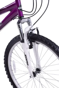 Arden Mountaineer 24 Inch Wheel Kids Mountain Bike Purple -Shimano Bike Store arden mountaineer purple 24 3