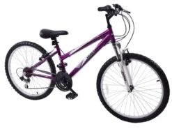 Arden Mountaineer 24 Inch Wheel Kids Mountain Bike Purple -Shimano Bike Store arden mountaineer purple 24 5