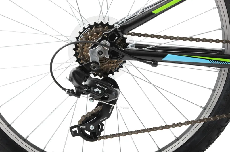 Ammaco Black Mamba 24 Inch Wheel Kids Mountain Bike Black 5 Ammaco Black Mamba 24 Inch Wheel Kids Mountain Bike Black - Image 3