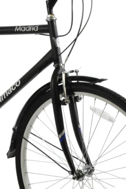 Ammaco Madrid Commuter Hybrid Bike Black -Shimano Bike Store madrid203