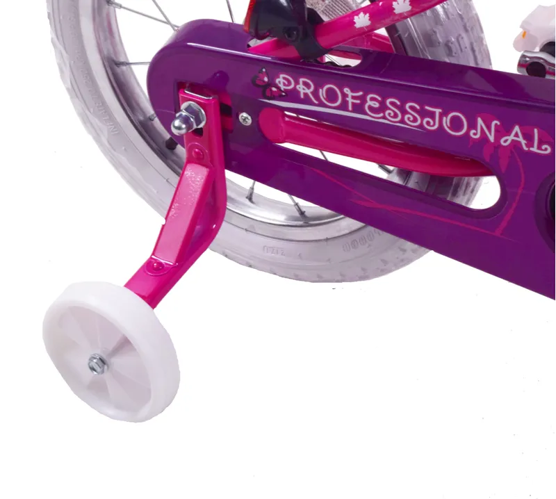 Professional Miami Miss 14 Inch Wheel Kids Bike Pink And Purple 5 Professional Miami Miss 14 Inch Wheel Kids Bike Pink And Purple - Image 3