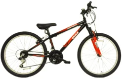 Arden Mountaineer 24 Inch Wheel Kids Mountain Bike Black And Red -Shimano Bike Store mountaineer 24