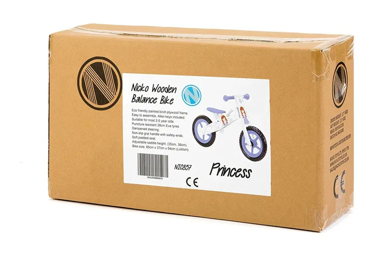 Nicko Toys Wooden Balance Bike Princess 5 Nicko Toys Wooden Balance Bike Princess - Image 3