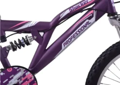 Professional Shocker 18 Inch Wheel Kids Mountain Bike Purple -Shimano Bike Store shocker 20 purpleb