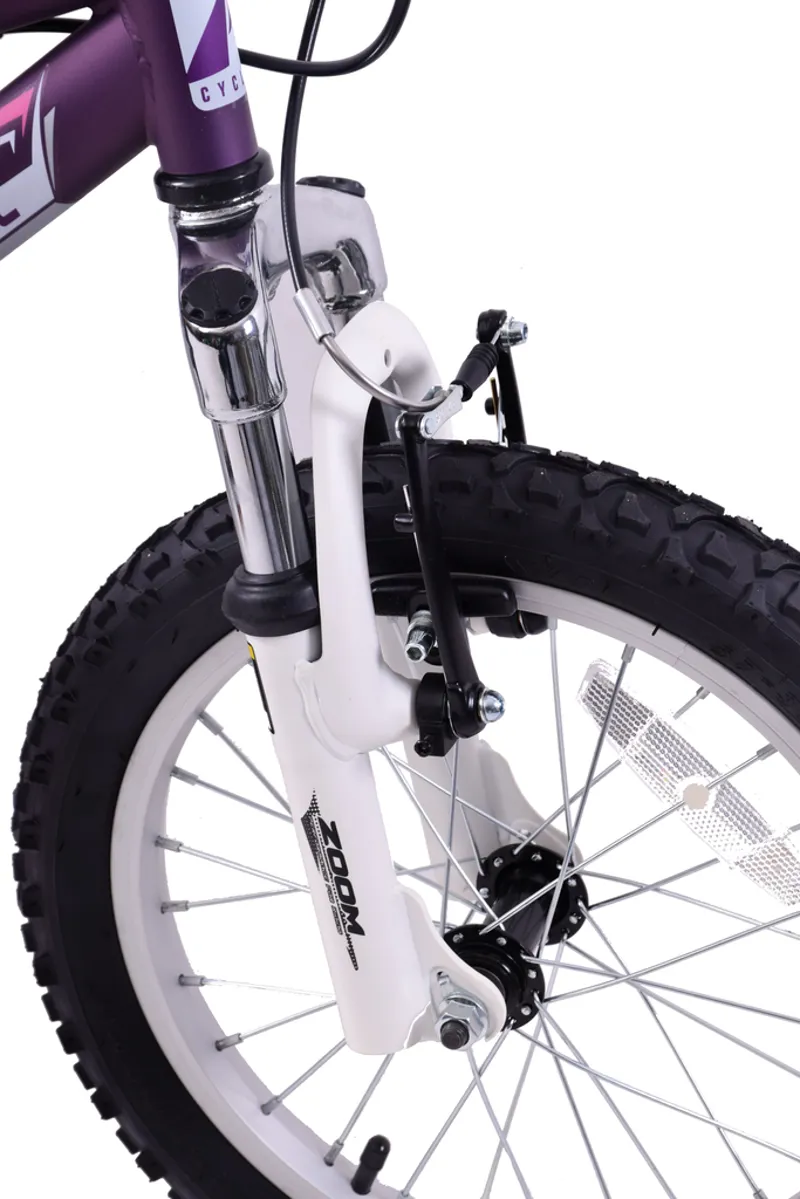 Professional Shocker 16 Inch Wheel Kids Mountain Bike Purple 6 Professional Shocker 16 Inch Wheel Kids Mountain Bike Purple - Image 4