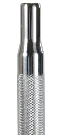 Seatpost 28.6mm Knurled 300mm Chrome -Shimano Bike Store sp30587b