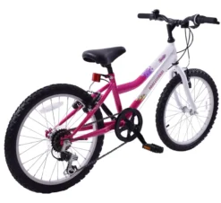 Professional Sparkle 20 Inch Wheel Kids Mountain Bikes Pink And White -Shimano Bike Store sparkle 6 speed 1